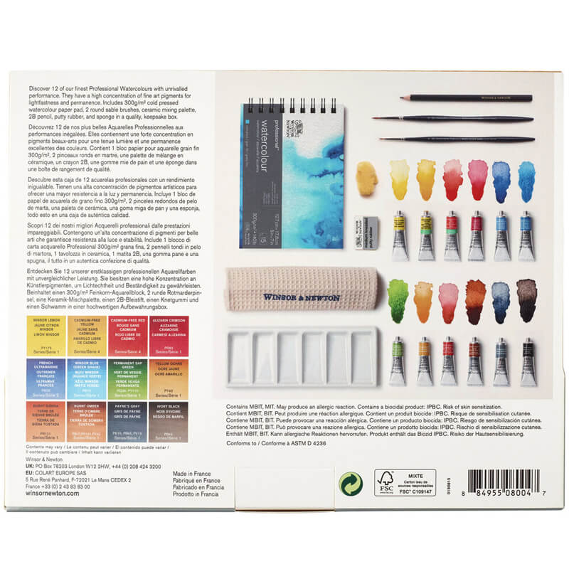 Set legno acquerelli professional Winsor & Newton - immagine 3