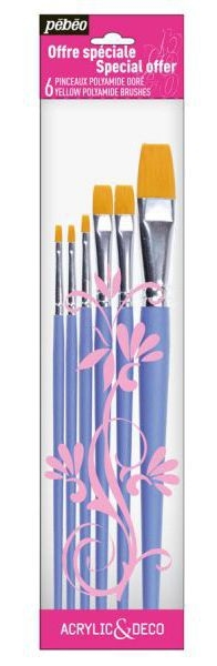 pebeo pennelli piatti-sintetici promozione