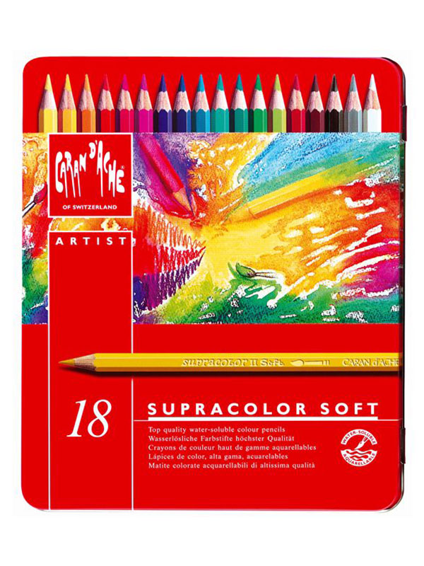 Matite-Caran-D'Ache-Supracolor-Soft-confezione-18-colori