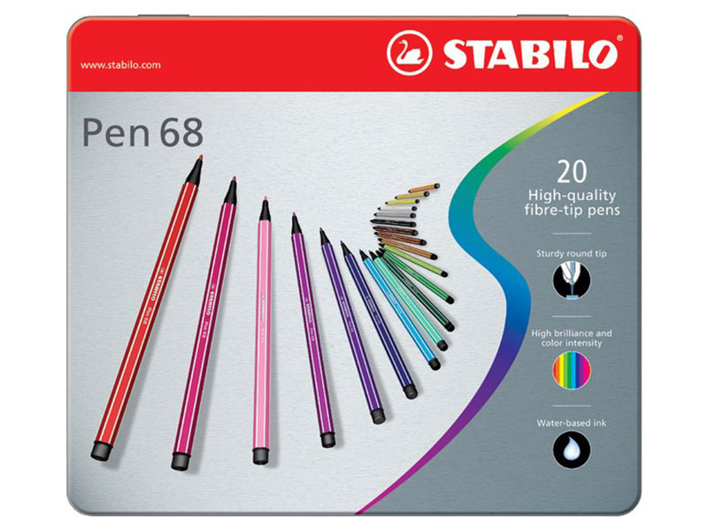 Pennarelli-Stabilo-Pen-68-confezione-da-20-colori