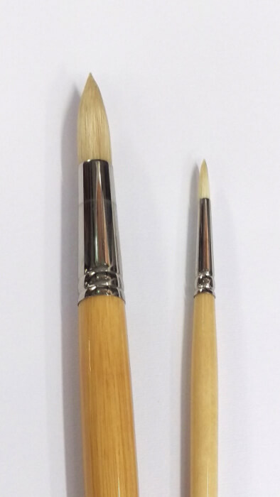 pennelli setola manico lungo tondi