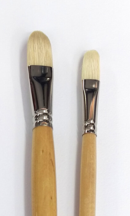 pennelli setola manico lungo lingua di gatto