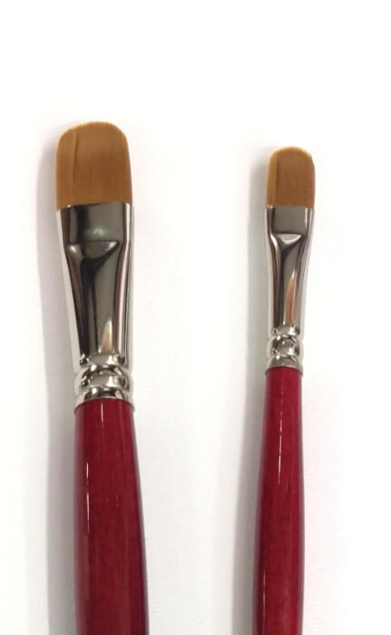 pennelli sintetici lingua di gatto Tintoretto manico lungo