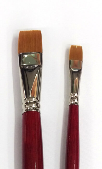 pennelli sintetici piatti Tintoretto manico lungo