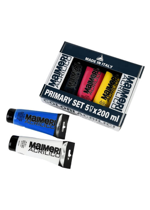 Set Maimeri acrilico primari 200 ml - immagine 3