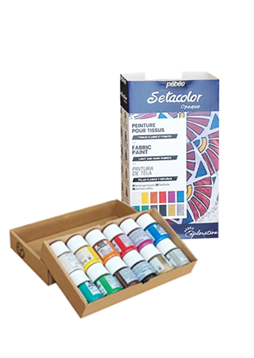 Set 12 colori per tessuto Pebeo - immagine 3